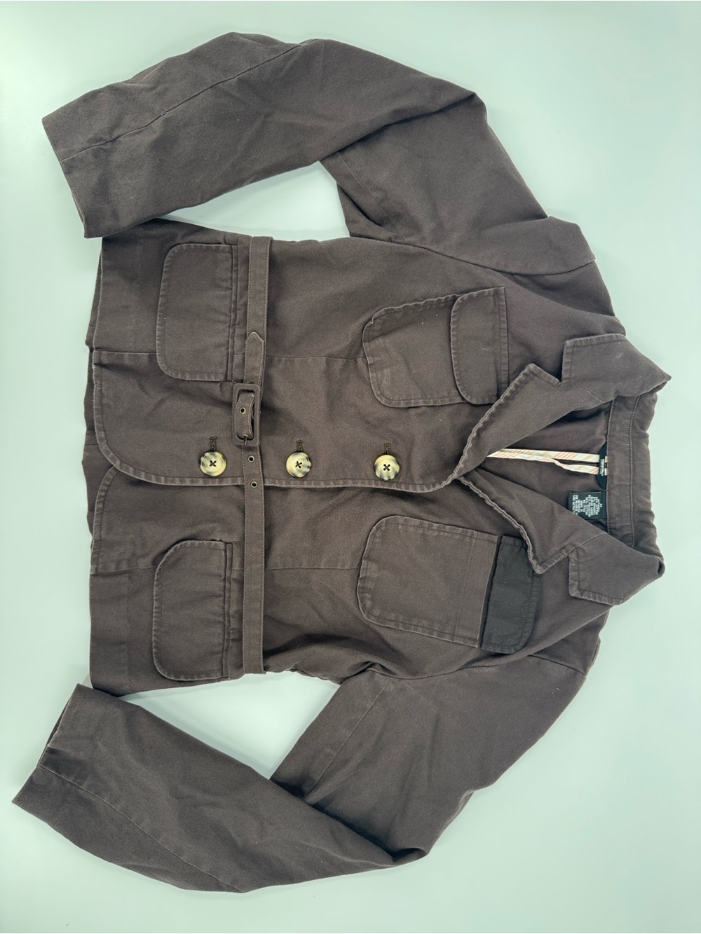 Mossimo  Brown Jacket with Belt Size M